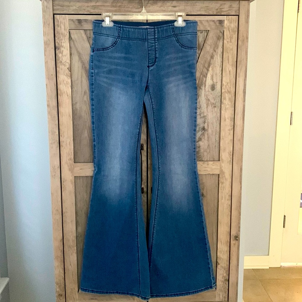 Free People Penny Pull On Flare Jeans